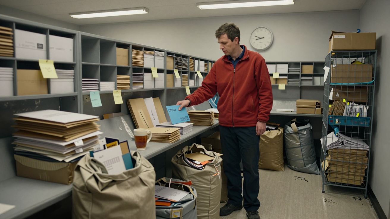 A former postmaster reveals the envelope colour that gets lost mail noticed first